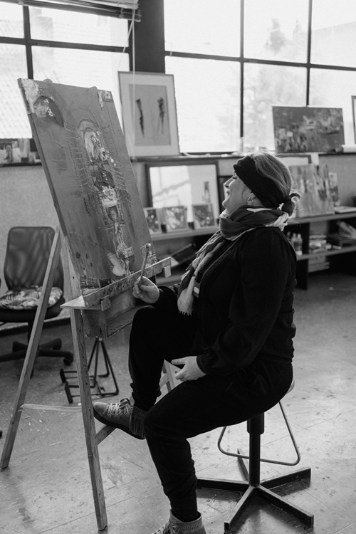 Marie Koop<br><span class='dinpro'>paintings</span>